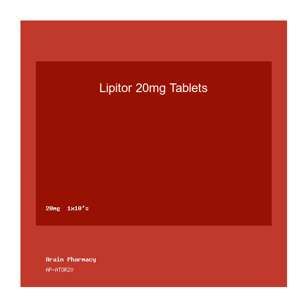 Lipitor 20mg Tablets