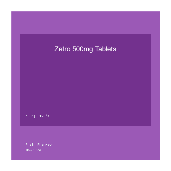 Zetro 500mg Tablets