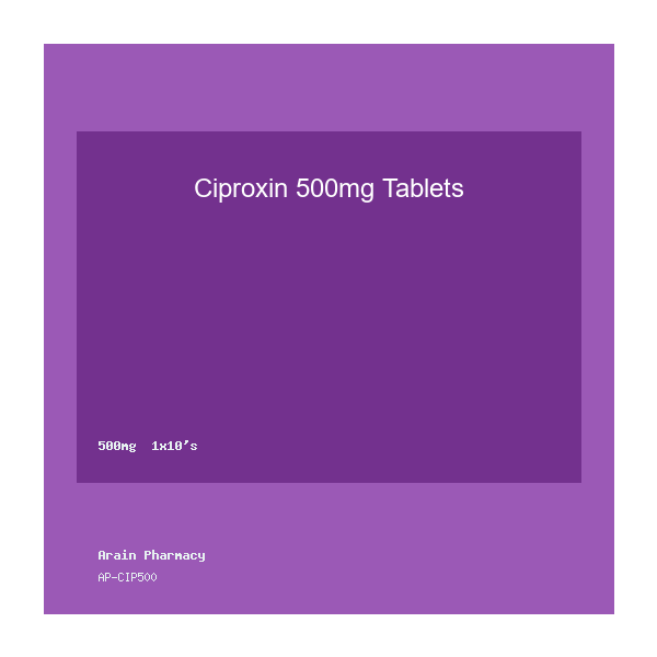 Ciproxin 500mg Tablets