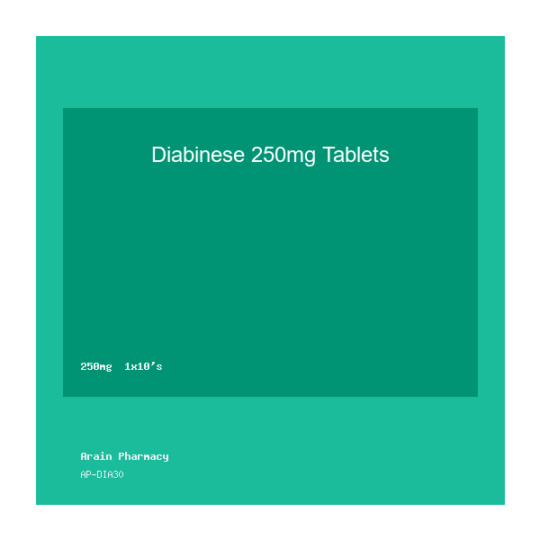 Diabinese 250mg Tablets