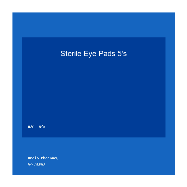 Sterile Eye Pads 5's