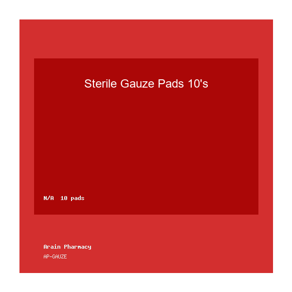 Sterile Gauze Pads 10's