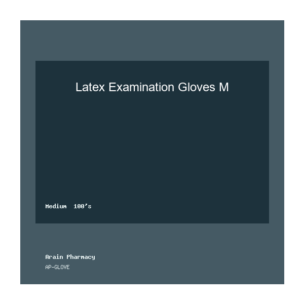 Latex Examination Gloves M