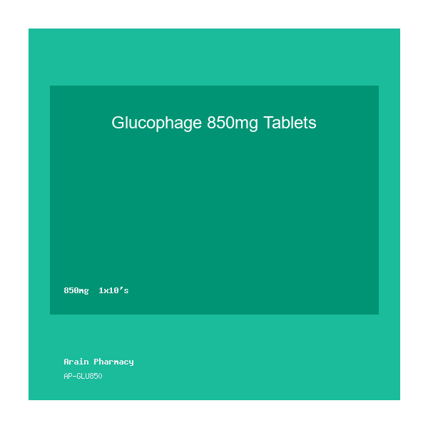 Glucophage 850mg Tablets