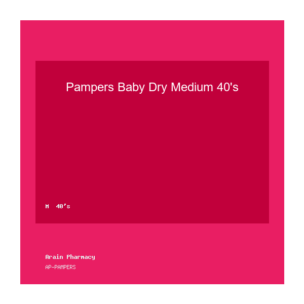 Pampers Baby Dry Medium 40's
