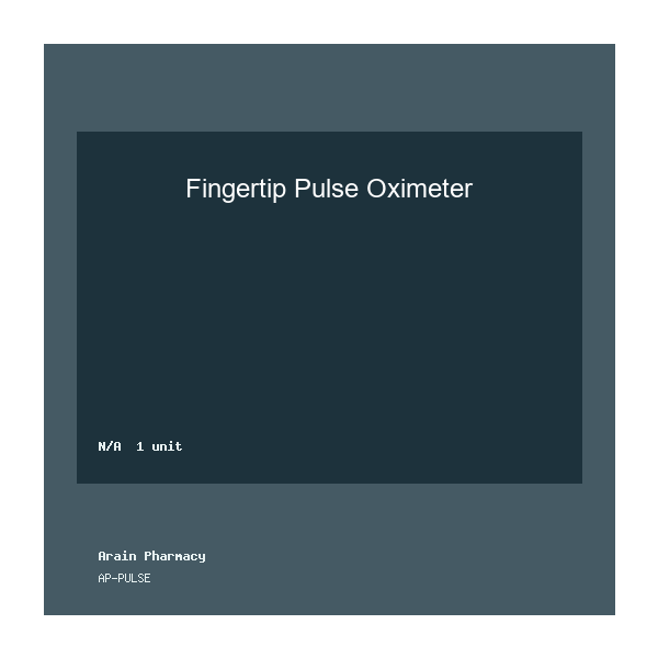 Fingertip Pulse Oximeter